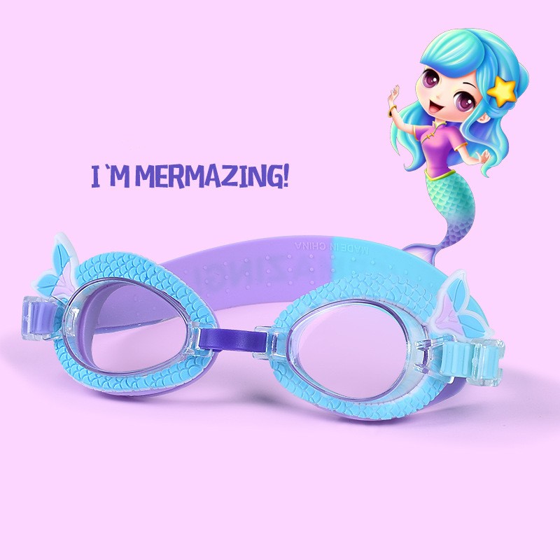 Children 3-16 years old swimming goggles Cartoon swimming glasses are waterproof and fog resistant