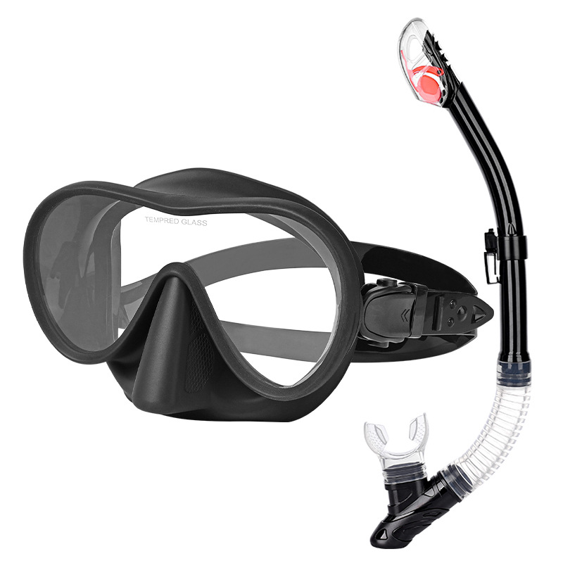 Snorkeling set diving goggles Breathing tube set liquid silicone large frame diving goggles free diving equipment