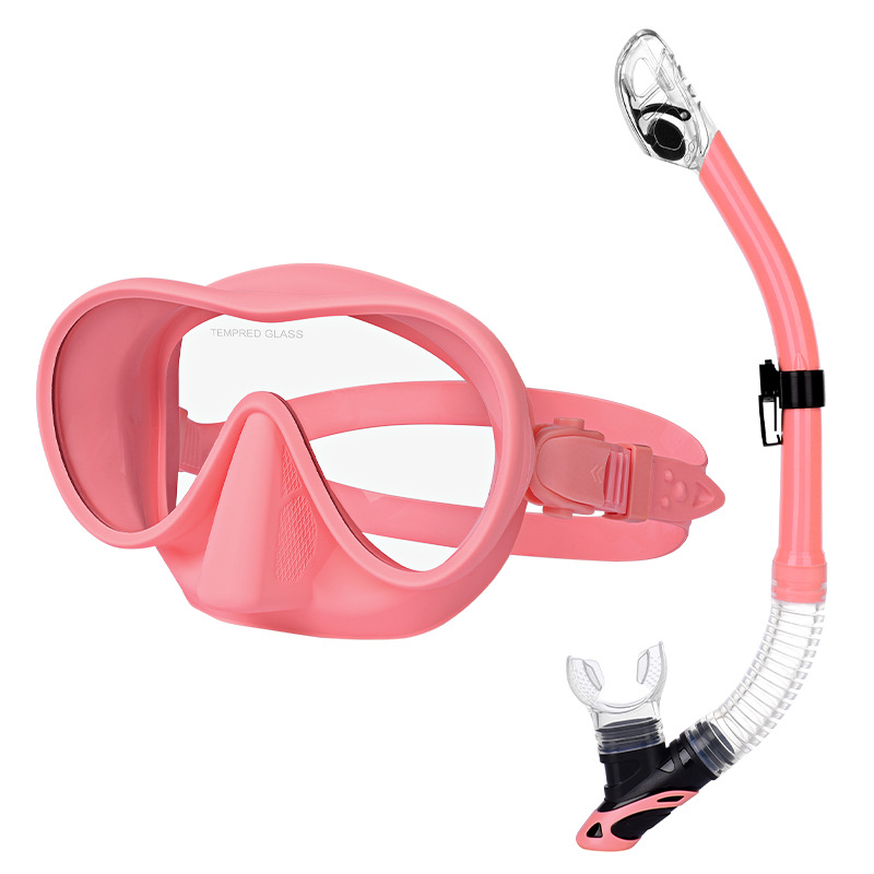 Snorkeling set diving goggles Breathing tube set liquid silicone large frame diving goggles free diving equipment