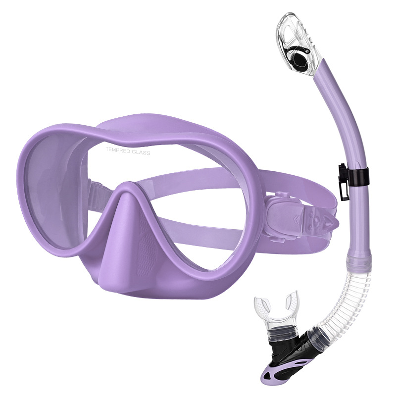 Snorkeling set diving goggles Breathing tube set liquid silicone large frame diving goggles free diving equipment