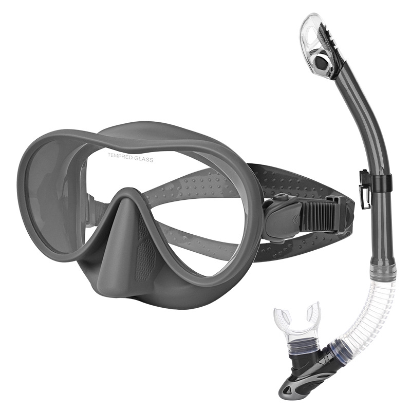Snorkeling set diving goggles Breathing tube set liquid silicone large frame diving goggles free diving equipment