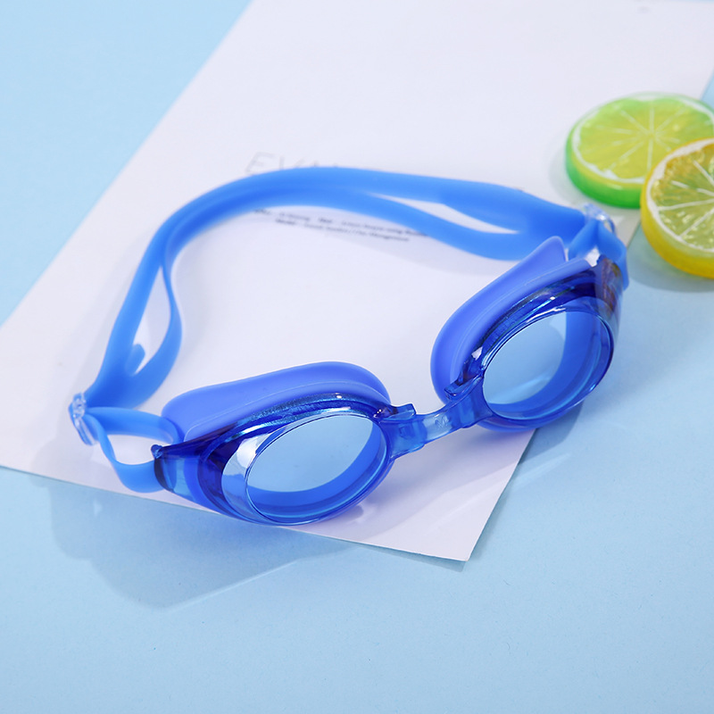 Hd waterproof and anti-fog swimming goggles Children's swimming goggles silicone electroplated swimming goggles