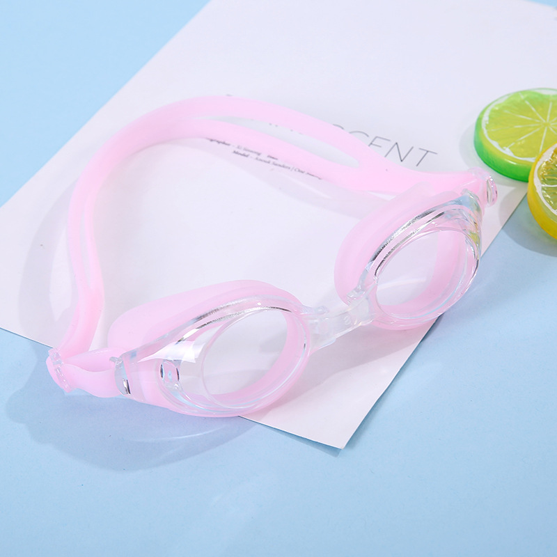 Hd waterproof and anti-fog swimming goggles Children's swimming goggles silicone electroplated swimming goggles