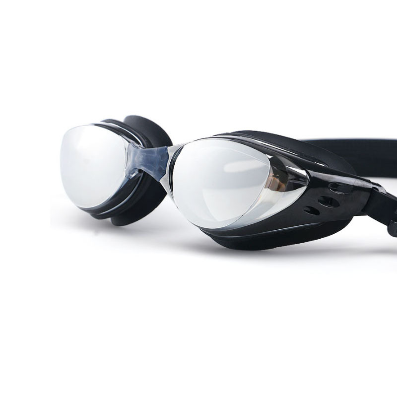 Electroplated swimming goggles waterproof and anti-fog HD diving glasses for men and women