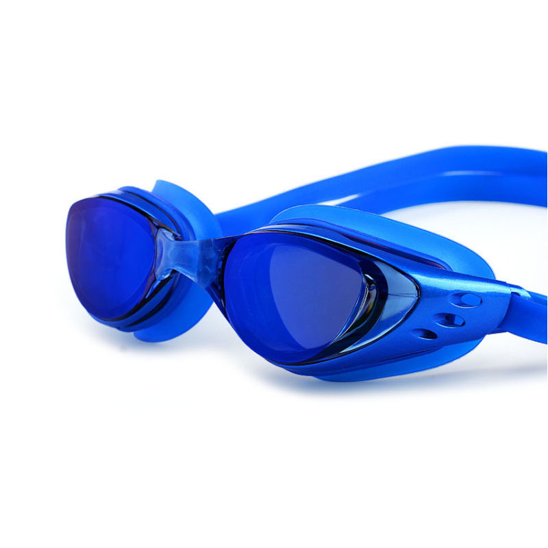 Electroplated swimming goggles waterproof and anti-fog HD diving glasses for men and women