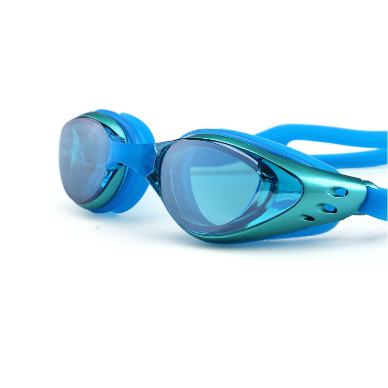 Electroplated swimming goggles waterproof and anti-fog HD diving glasses for men and women