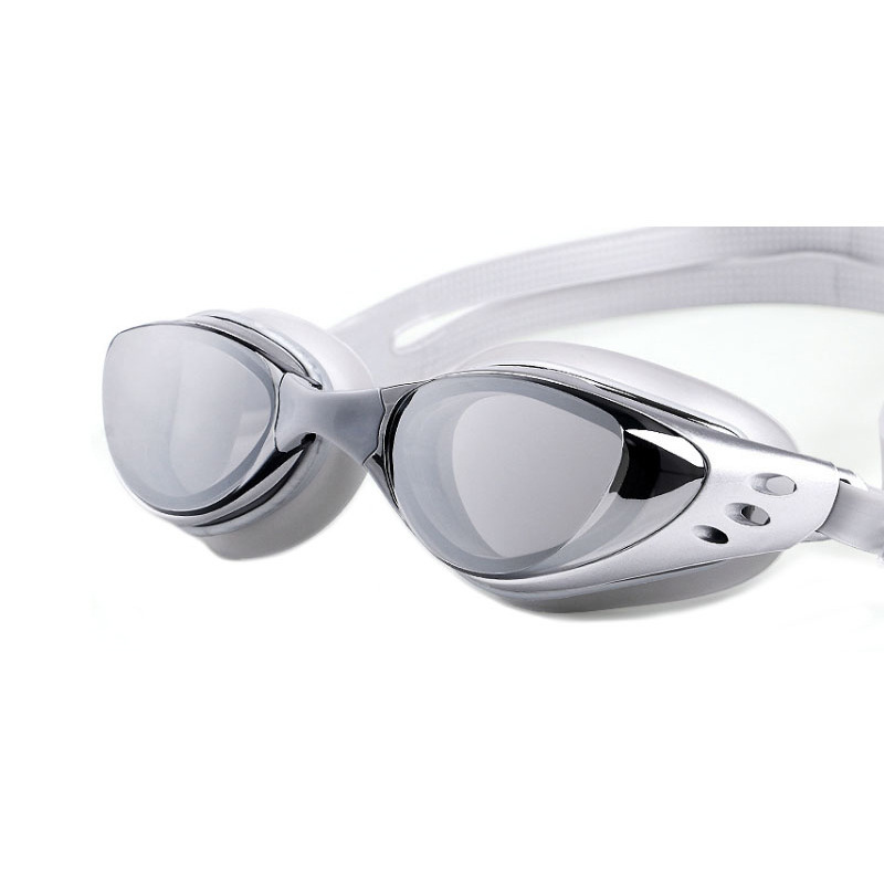 Electroplated swimming goggles waterproof and anti-fog HD diving glasses for men and women