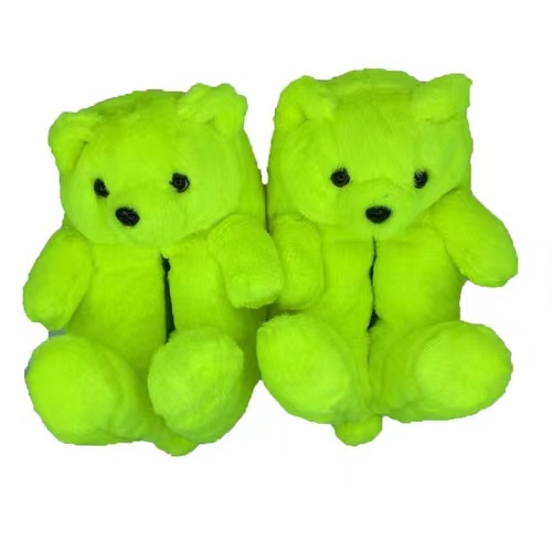 Hot Sale Adult Teddy Bear Slippers Winter Warm Teddy Bear Slippers Plush Women Girls Teddy Bear Slippers