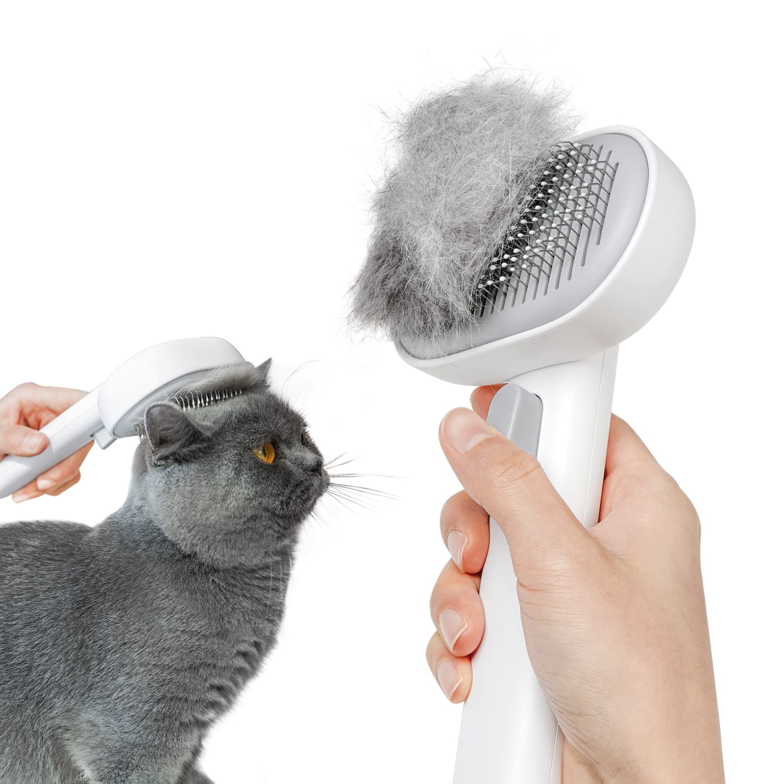 Hair remover brush for cats and dogs