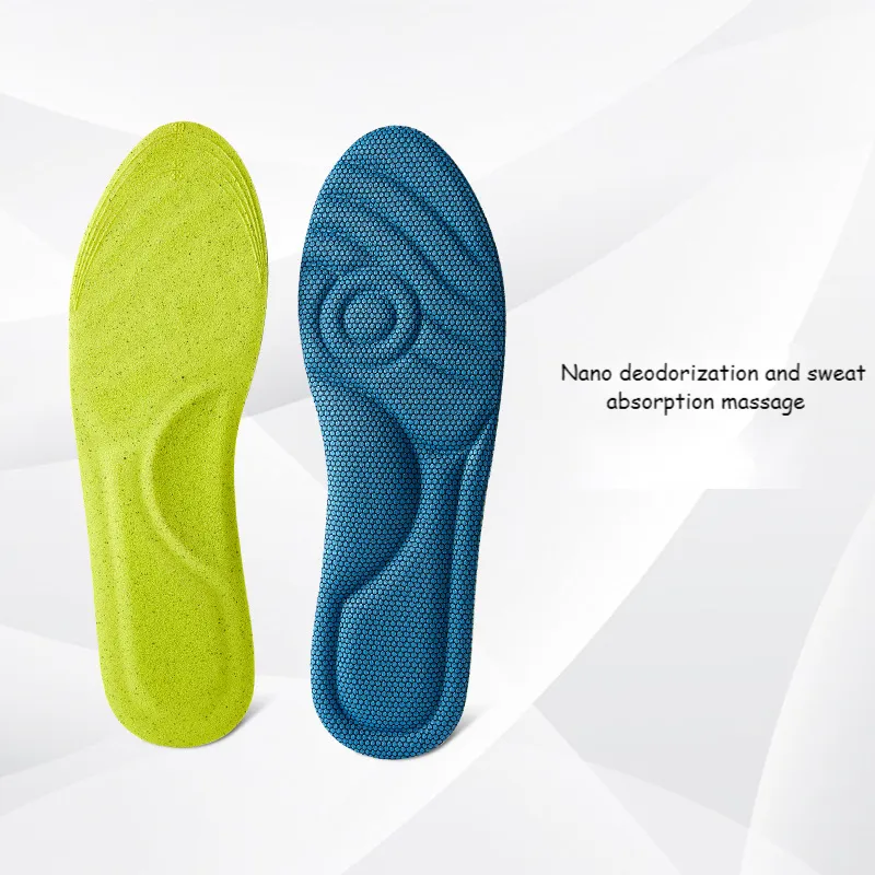 Arch support insole Men's massage men's non-slip insole Solid memory foam sole correction sole