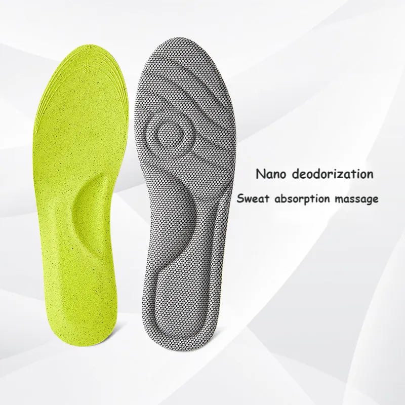 Arch support insole Men's massage men's non-slip insole Solid memory foam sole correction sole