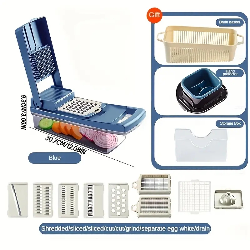 Vegetable Chopper, Multifunctional Fruit Slicer, Processed Food Grinder, Vegetable Slicer, Kitchen Supplies