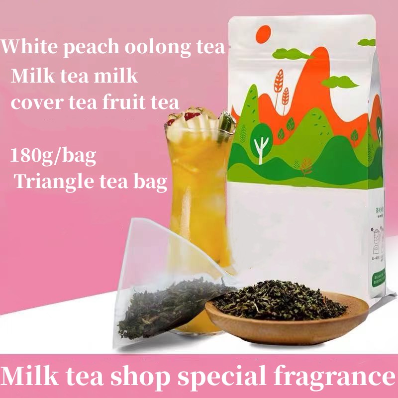 White peach Oolong Tea (Three-dimensional triangle)in two pieces