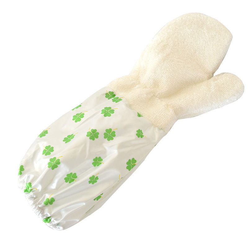 New bamboo fiber dishwashing gloves Household kitchen cleaning waterproof gloves non-oil household gloves