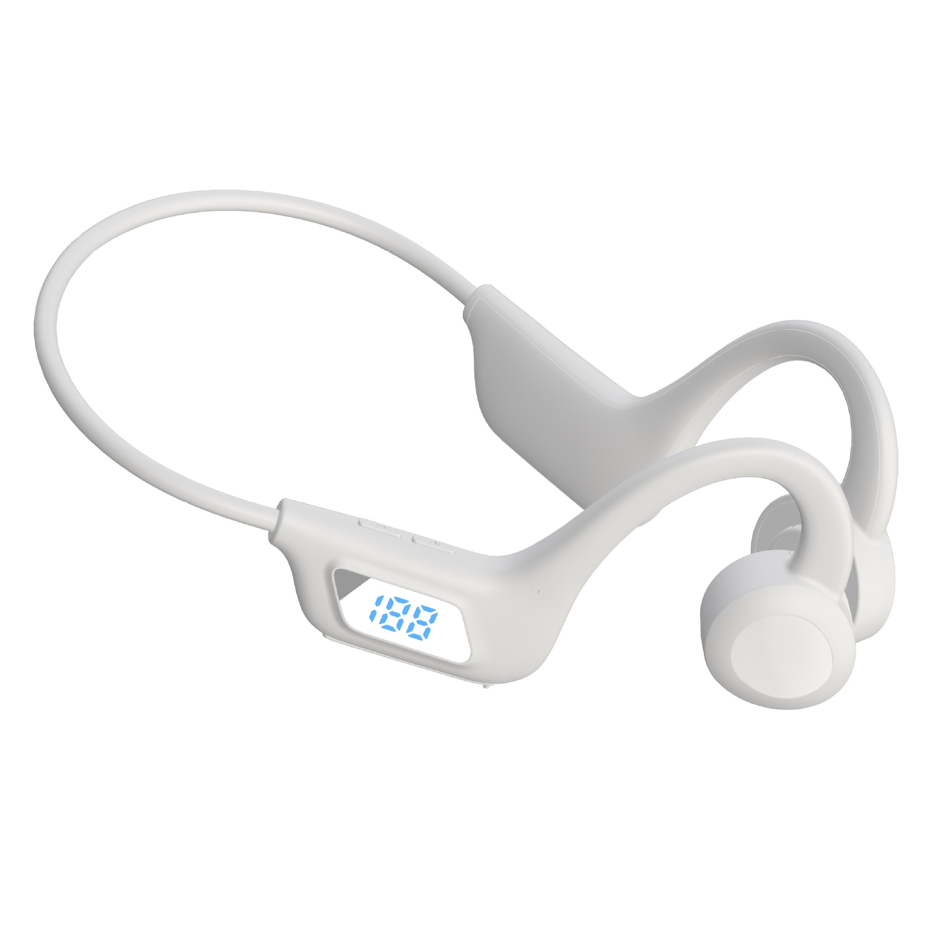Wireless motion air conduction hanging ear headphones