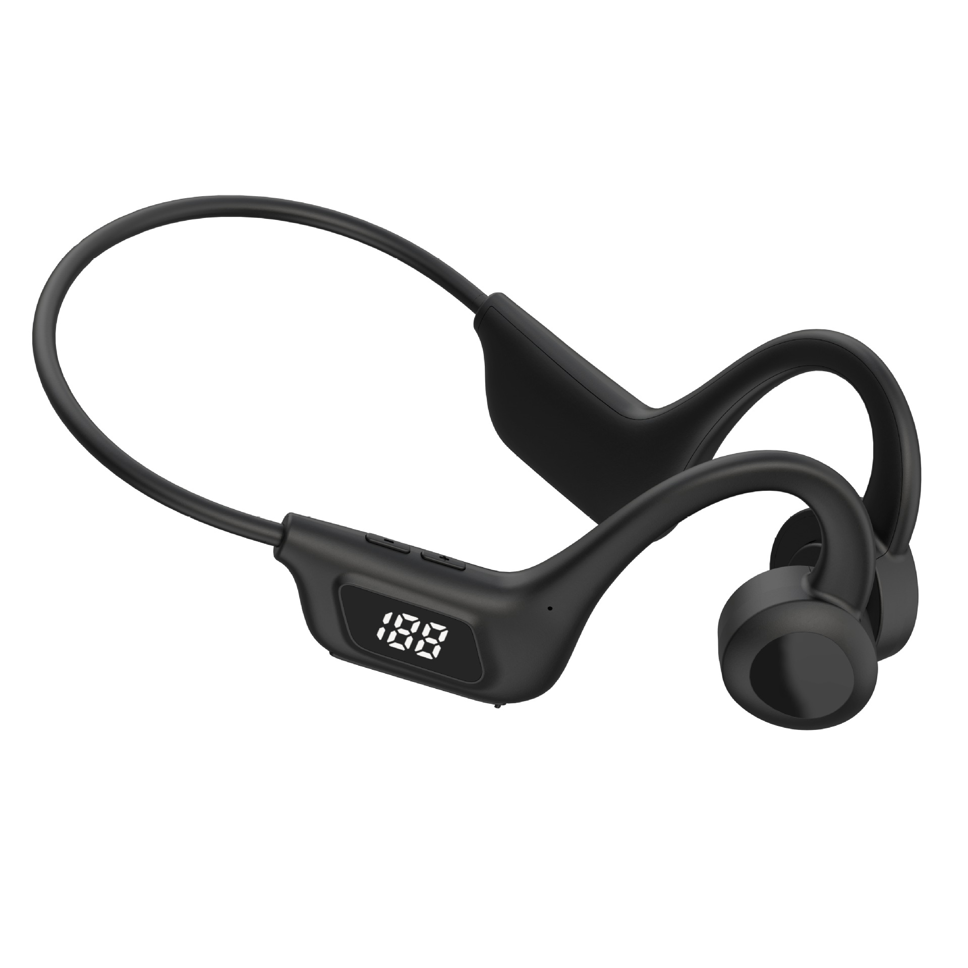Wireless motion air conduction hanging ear headphones