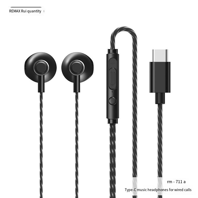 In-ear wired headphones Talk music headphones