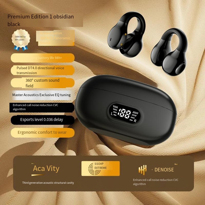 Clip-on Bluetooth headset wireless sports new