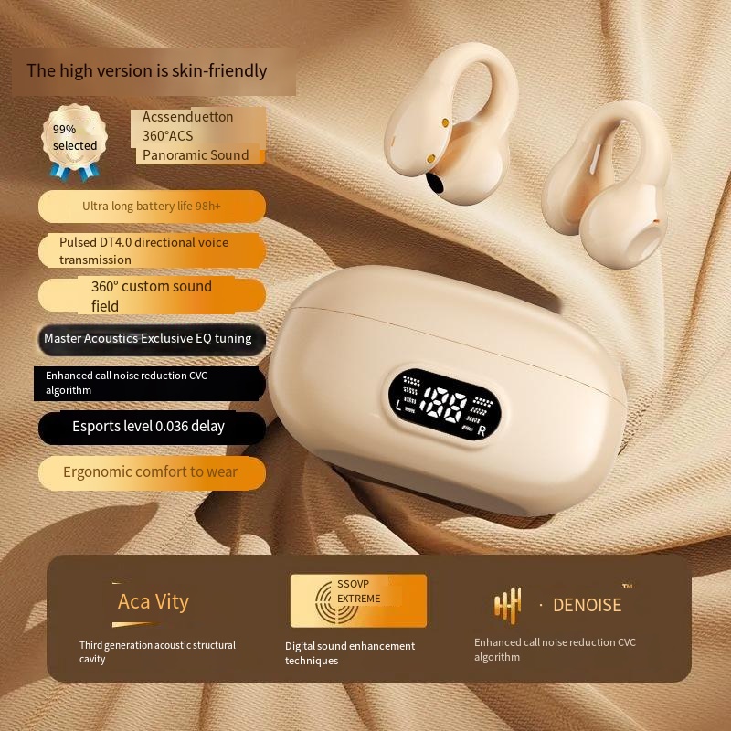 Clip-on Bluetooth headset wireless sports new