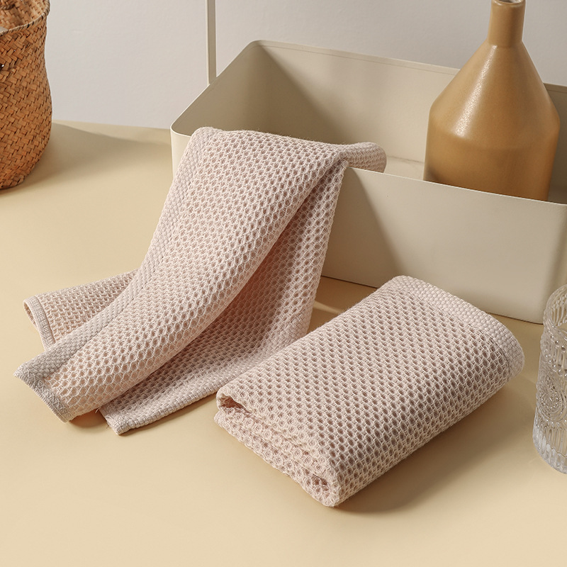 Absorbent cotton towel can be hung square towel household kitchen living room hand towel