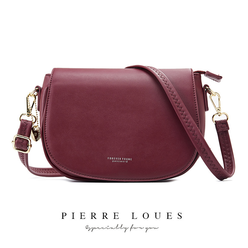 New PU women's bag fashion simple single shoulder crossbody bag