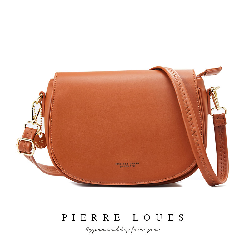 New PU women's bag fashion simple single shoulder crossbody bag