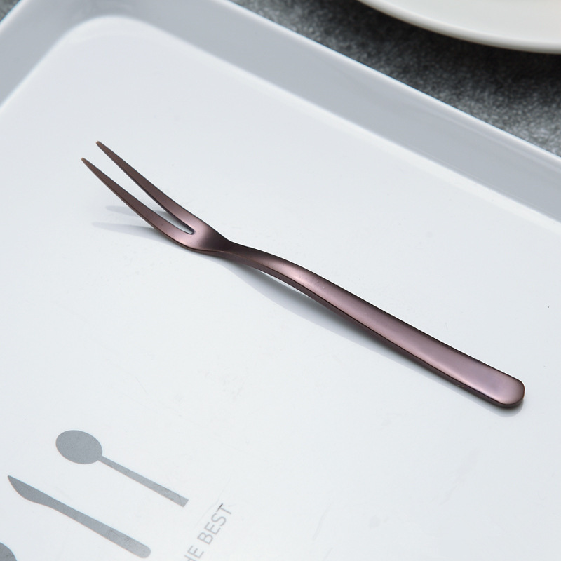 304 stainless steel fruit fork Western dining fork
