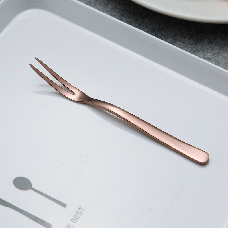 304 stainless steel fruit fork Western dining fork
