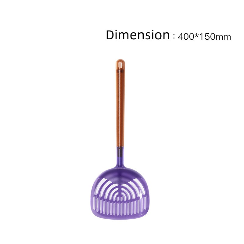 Pet litter shovel Long handle simple litter shovel Green litter shovel PC plastic litter shovel