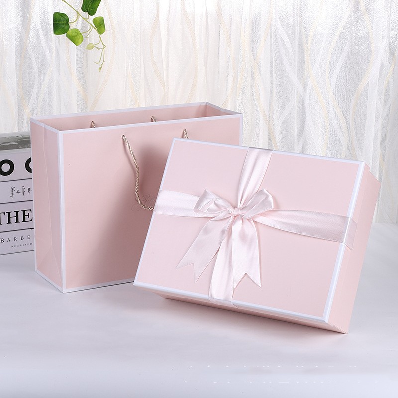 Christmas gift box with large bow
