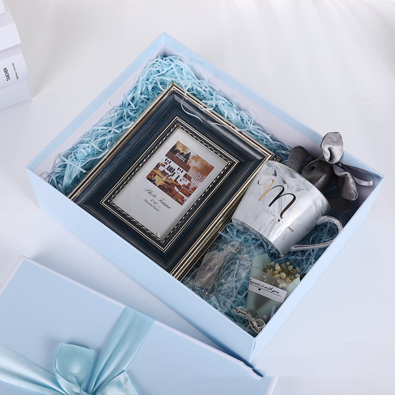Christmas gift box with large bow
