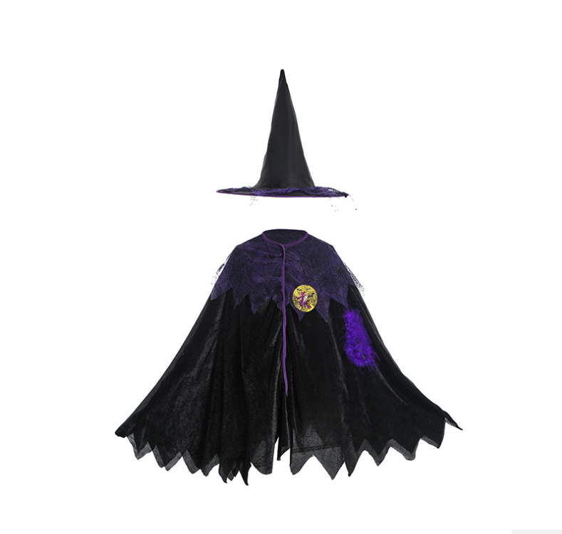 Halloween costumes Children's witches cosplay capes cosplay costumes Available in three pieces