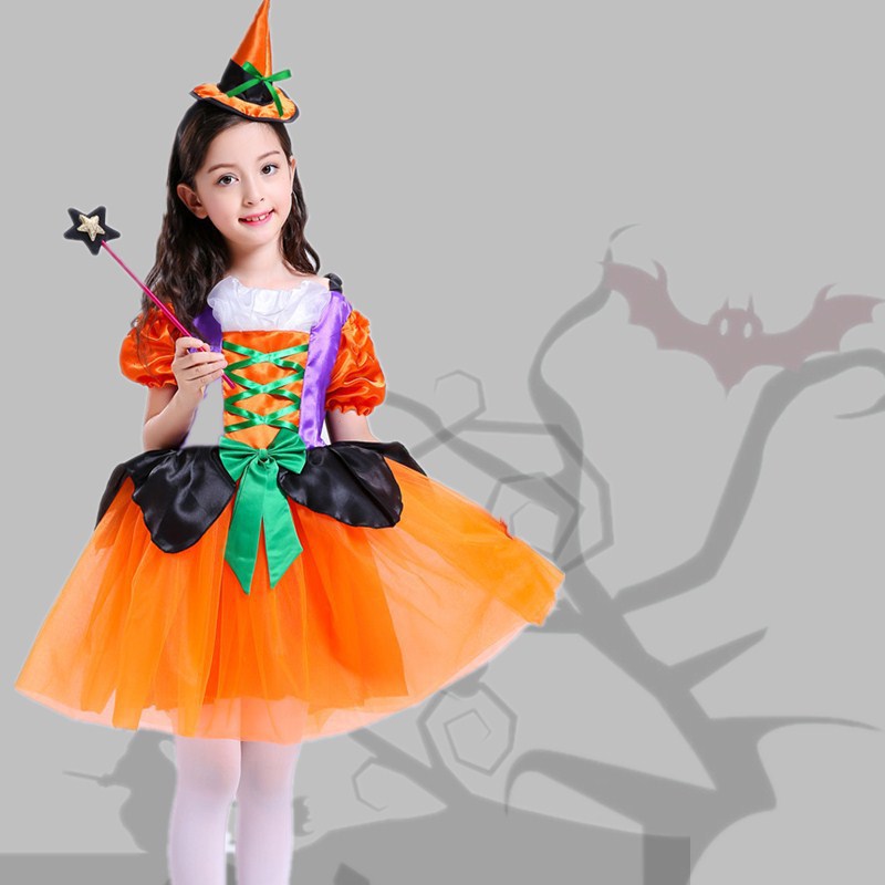 Halloween costumes Children's witches cosplay capes cosplay costumes Available in three pieces