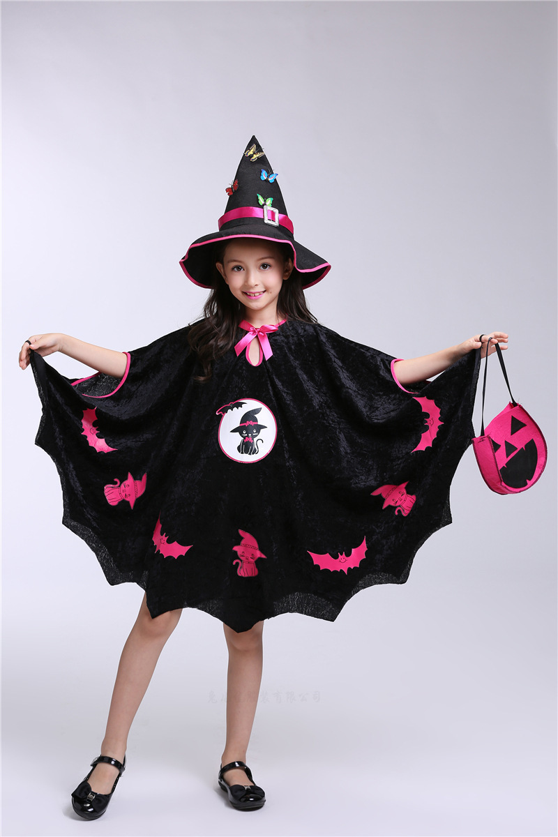 Halloween costumes Children's witches cosplay capes cosplay costumes Available in three pieces