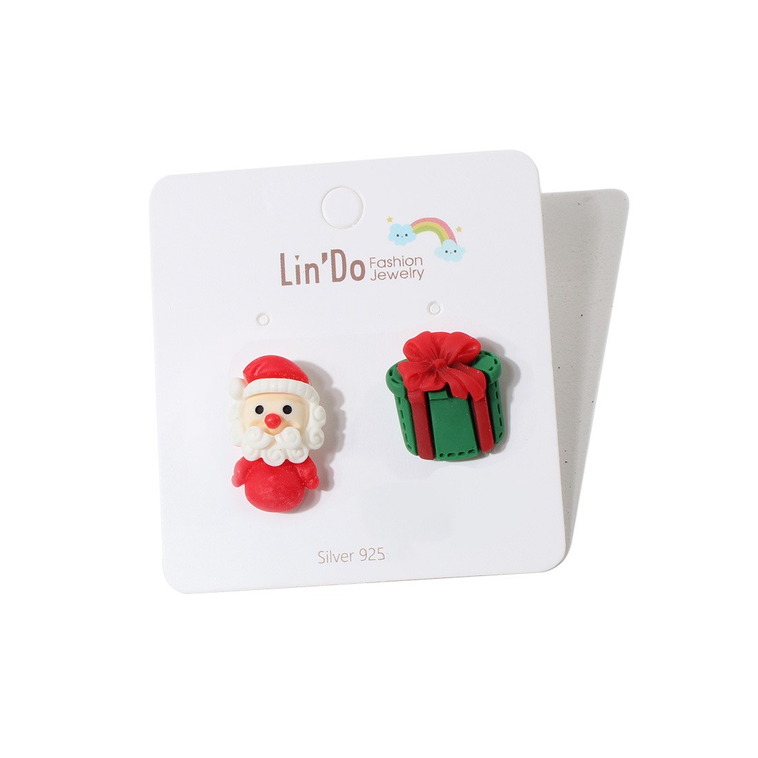 Christmas season multi silver needle earrings female fashion snowman Christmas tree earrings/Available from 2 pieces