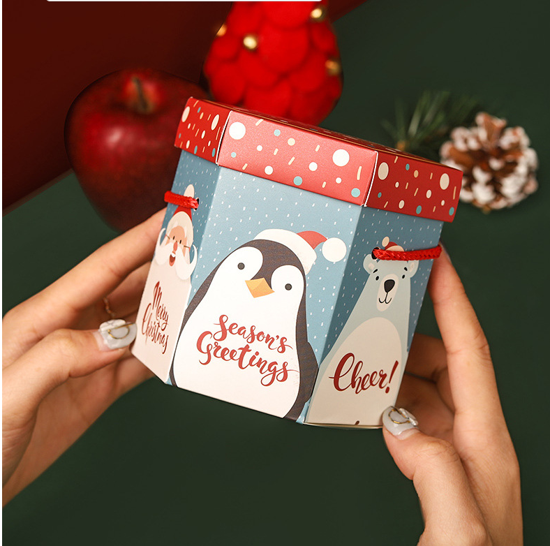 Christmas gift Apple box Christmas Eve hand Christmas apple box