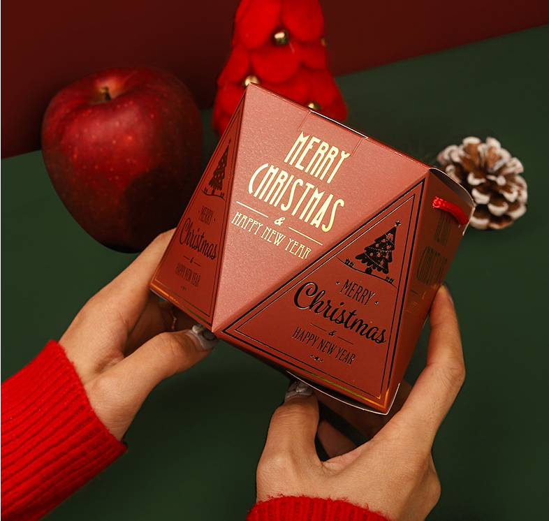 Christmas gift Apple box Christmas Eve hand Christmas apple box