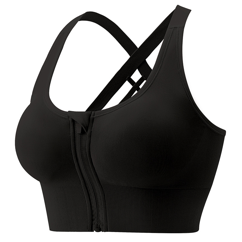 Sports underwear women's fitness integrated anti-sagging running shock training yoga sports bra