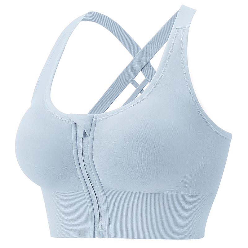 Sports underwear women's fitness integrated anti-sagging running shock training yoga sports bra