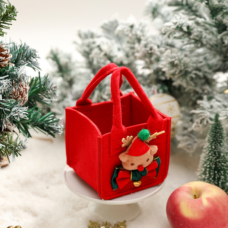 Christmas felt bag Christmas Eve Apple Box Apple Bag Carry-on gift wrap Candy decoration gift bag