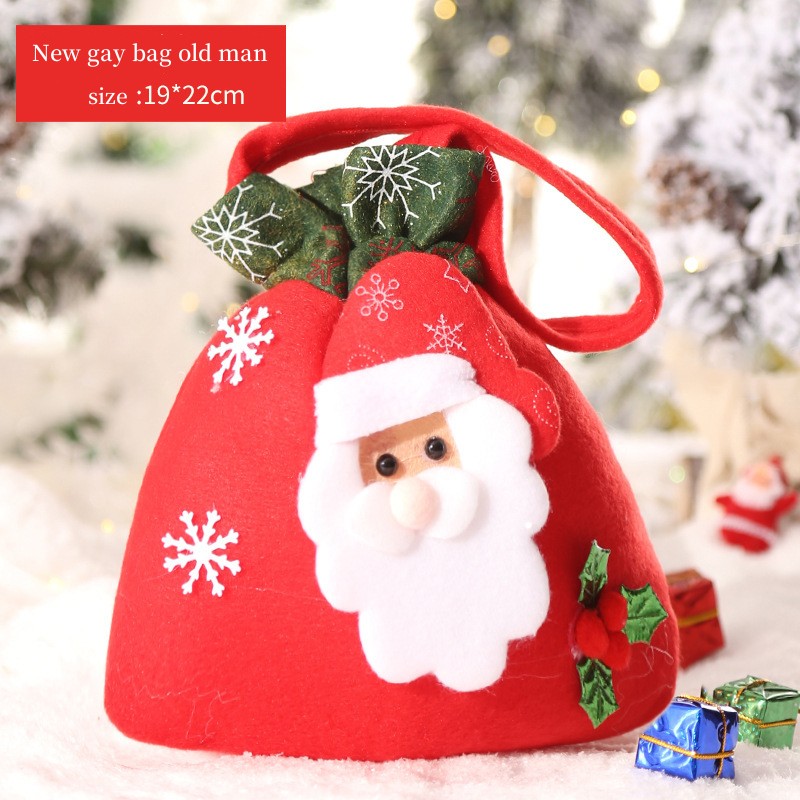 Christmas gift bag Christmas Eve Apple bag Christmas Christmas Fruit Box Children's candy bag Gift bag