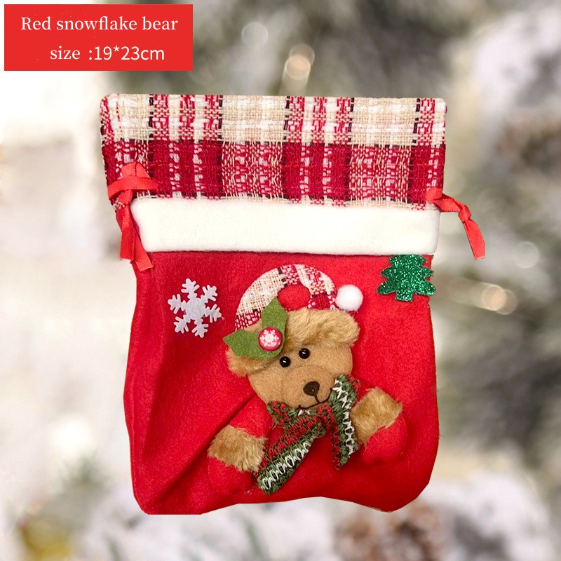 Christmas gift bag Christmas Eve Apple bag Christmas Christmas Fruit Box Children's candy bag Gift bag