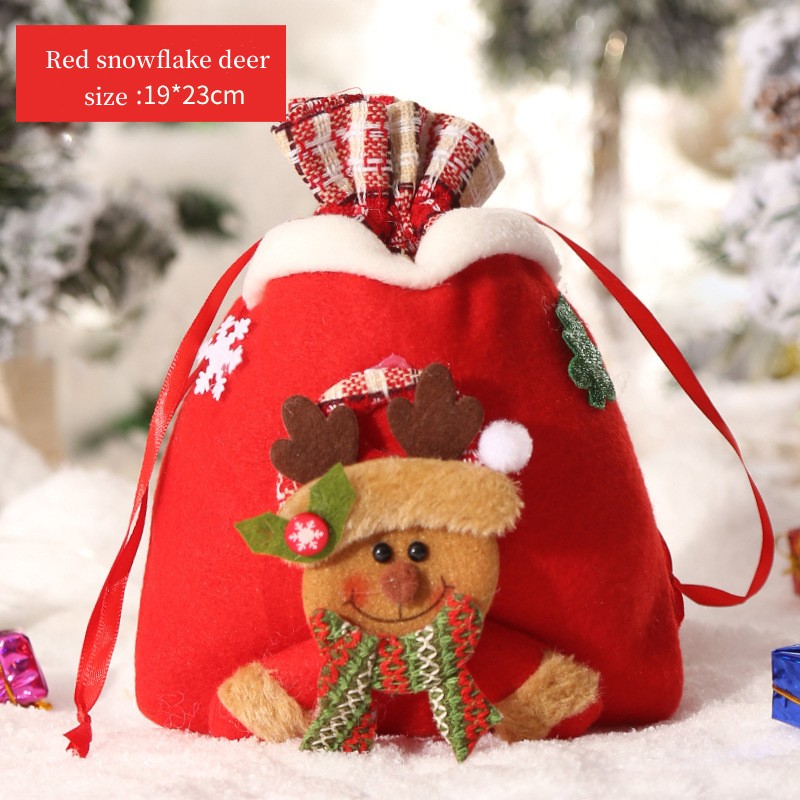 Christmas gift bag Christmas Eve Apple bag Christmas Christmas Fruit Box Children's candy bag Gift bag