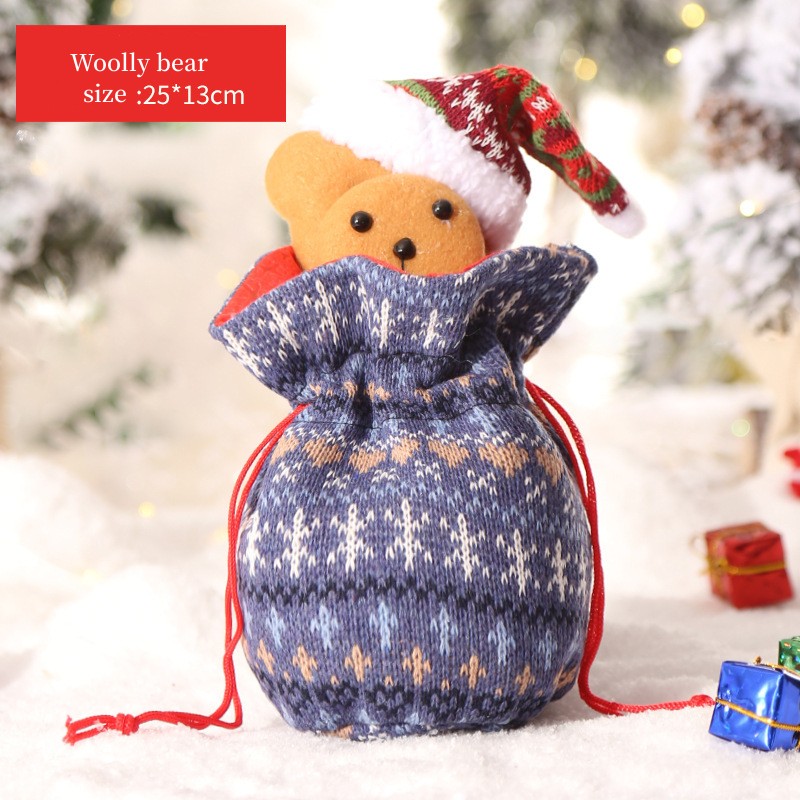 Christmas gift bag Christmas Eve Apple bag Christmas Christmas Fruit Box Children's candy bag Gift bag