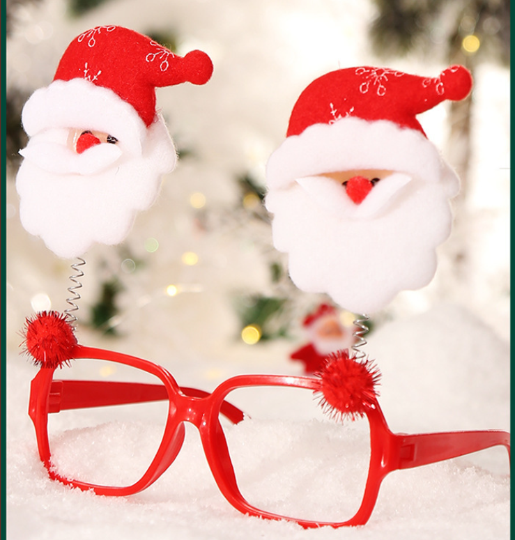 Christmas glasses frame Moose funny gift frames Christmas Kids student dress up gift party decorative glasses