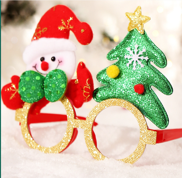 Christmas glasses frame Moose funny gift frames Christmas Kids student dress up gift party decorative glasses