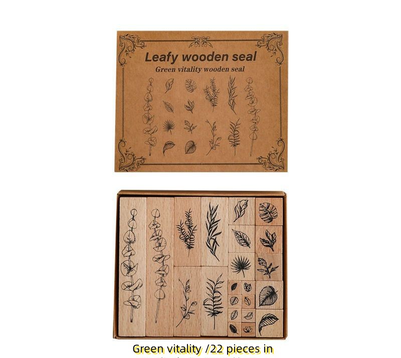 22 piece vintage wooden seal set - perfect for DIY craft, scrapbooking, lettering, card making