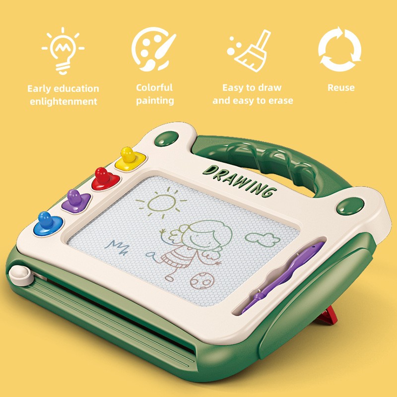 Children's color magnetic drawing board - Baby kindergarten learn to draw graffiti - Removable writing board