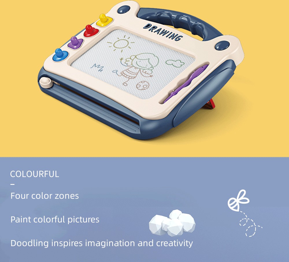 Children's color magnetic drawing board - Baby kindergarten learn to draw graffiti - Removable writing board