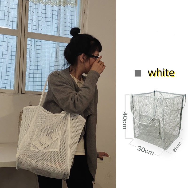 Ins Style - Sheer gauze shoulder Bag - Fashion - Light Beach Bag - Swimming
